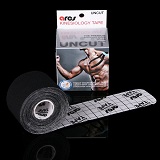 Tейп kinesio 5см*5м, черный Ares